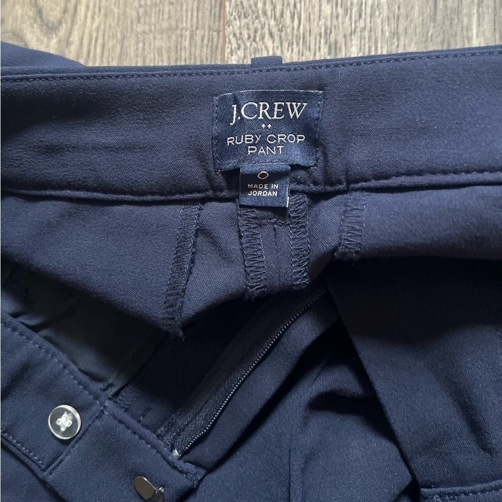 J. Crew Women's Ruby Crop Navy Ankle Pants - Picture 3 of 3